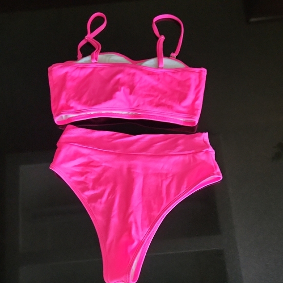 Neon Pink Bikini Set - Picture 2 of 3